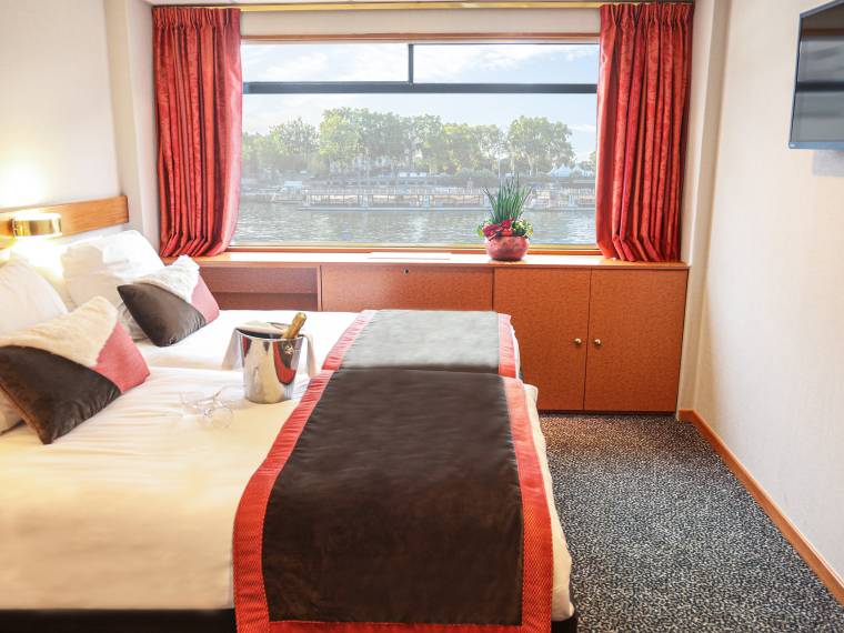 MS Seine Princess, cabine © Croisitek - Robin Clouet